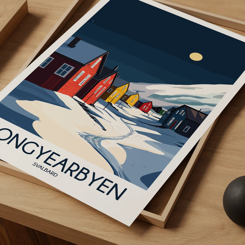 Longyearbyen Scenic Landscape Art