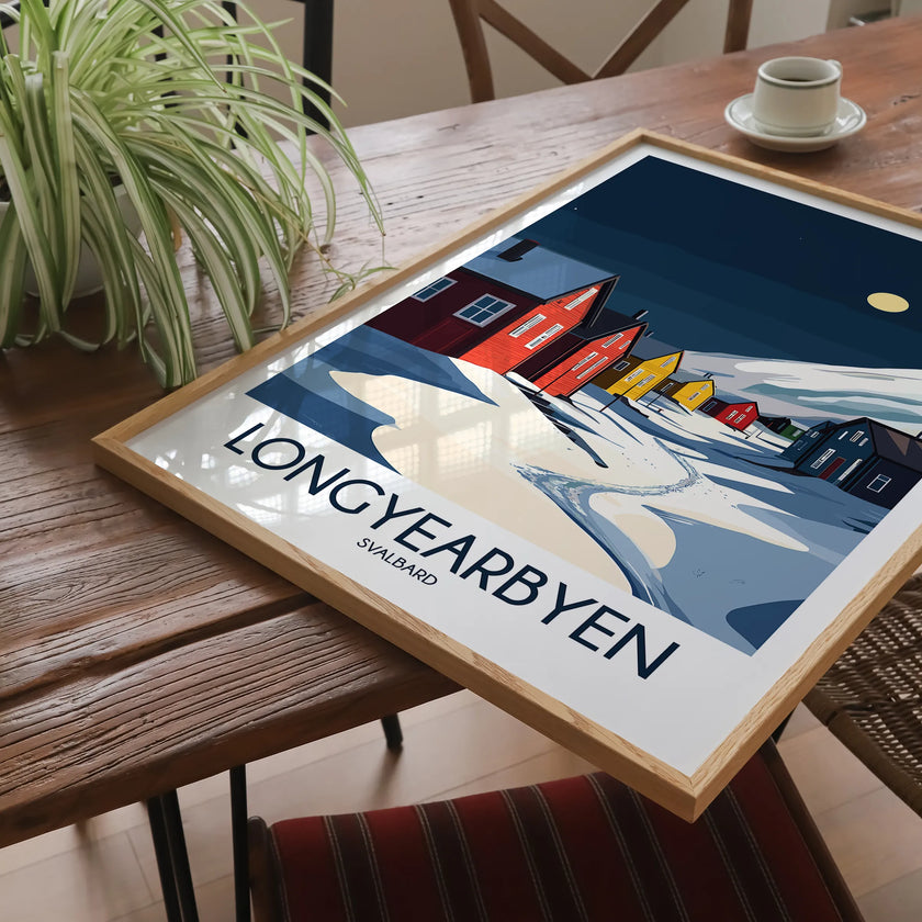 Longyearbyen Souvenir Poster Print
