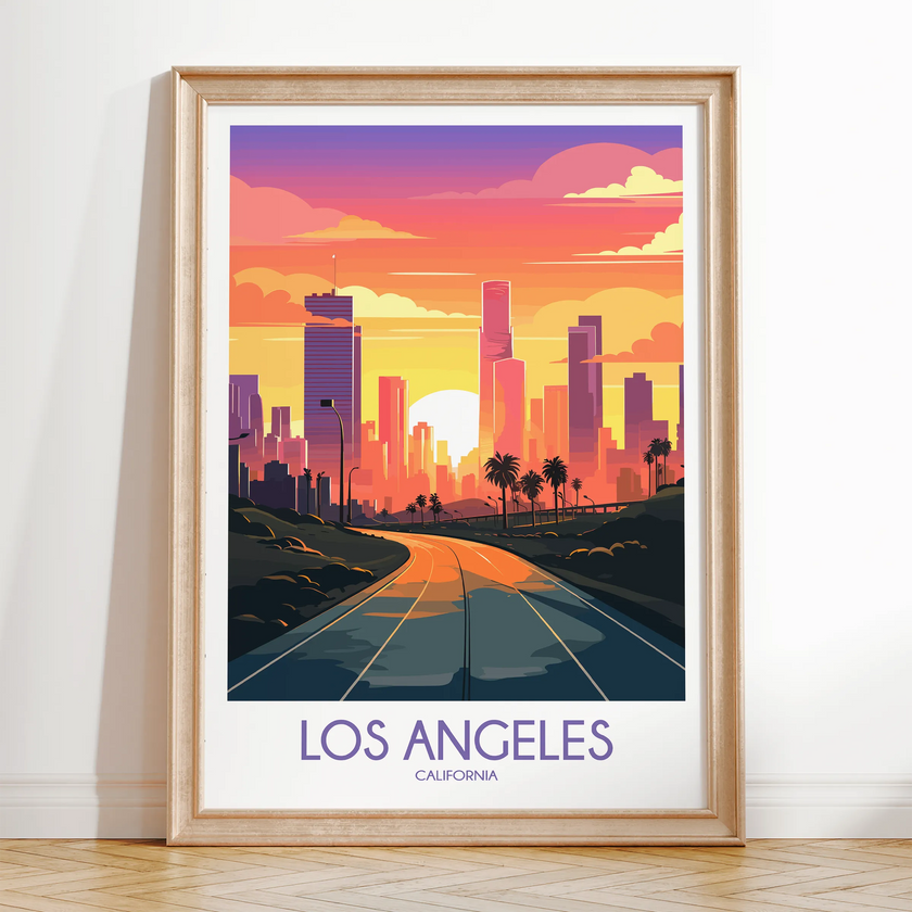 Los Angeles Destination Art Gift