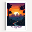 Los Angeles Destination Art Gift