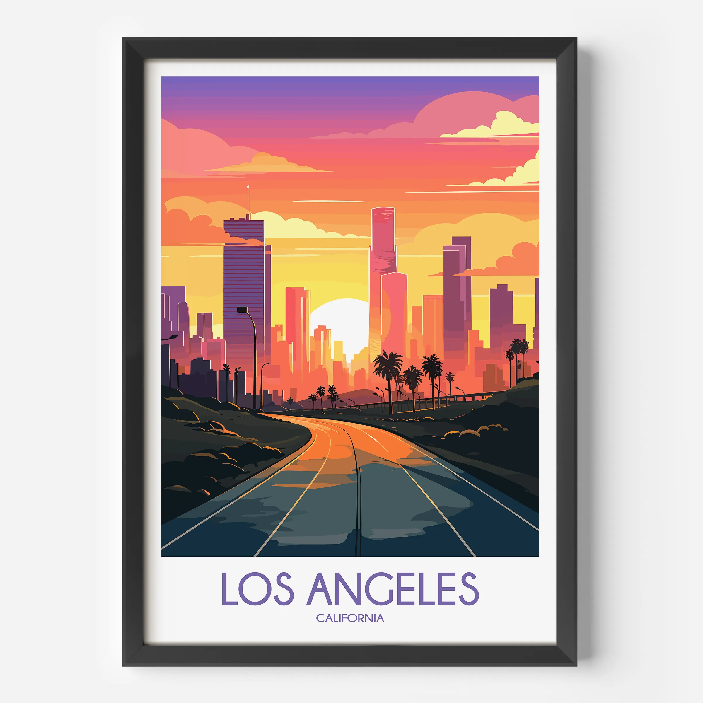 Los Angeles Modern Travel Poster