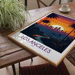 Los Angeles Retro Travel Illustration