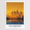 Los Angeles Retro Travel Illustration