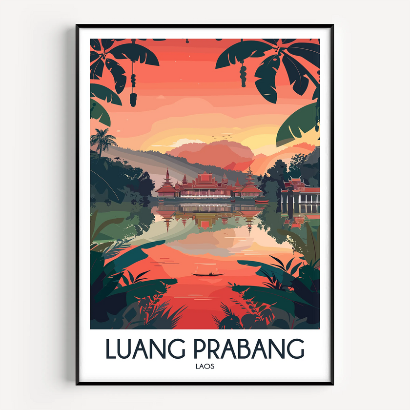 Luang Prabang Destination Art Gift