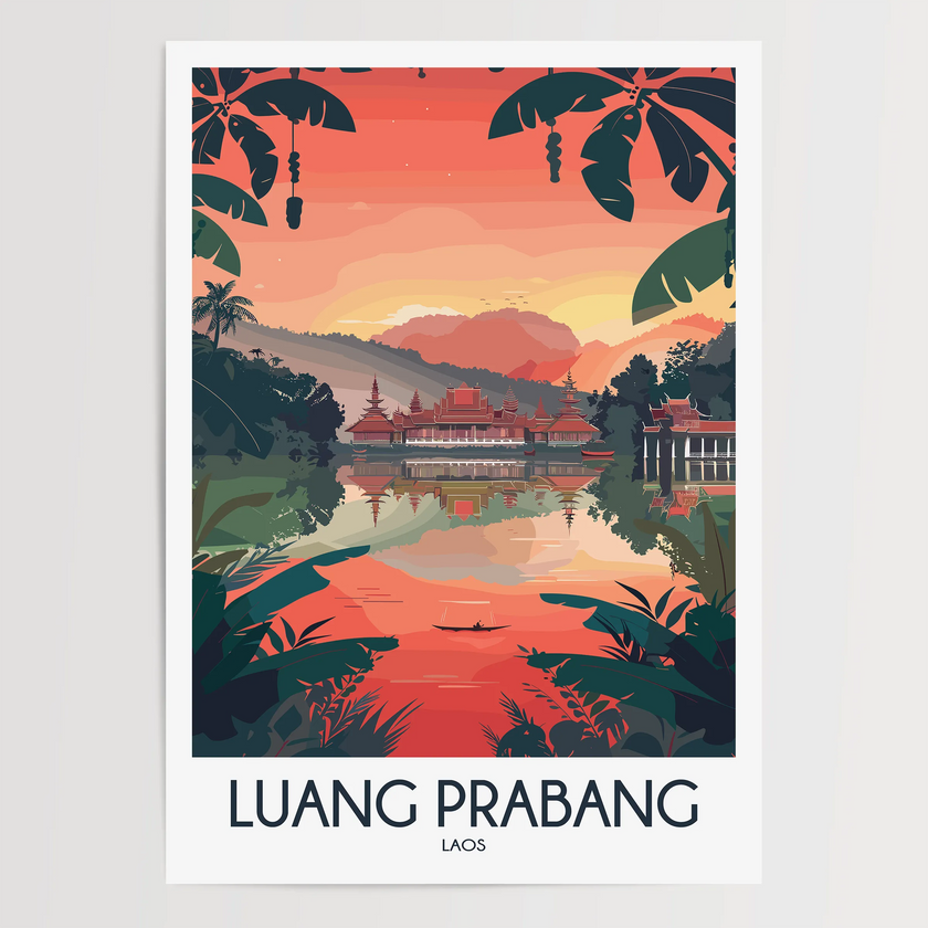 Luang Prabang Scenic Landscape Art
