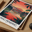 Luang Prabang Vintage Style Print