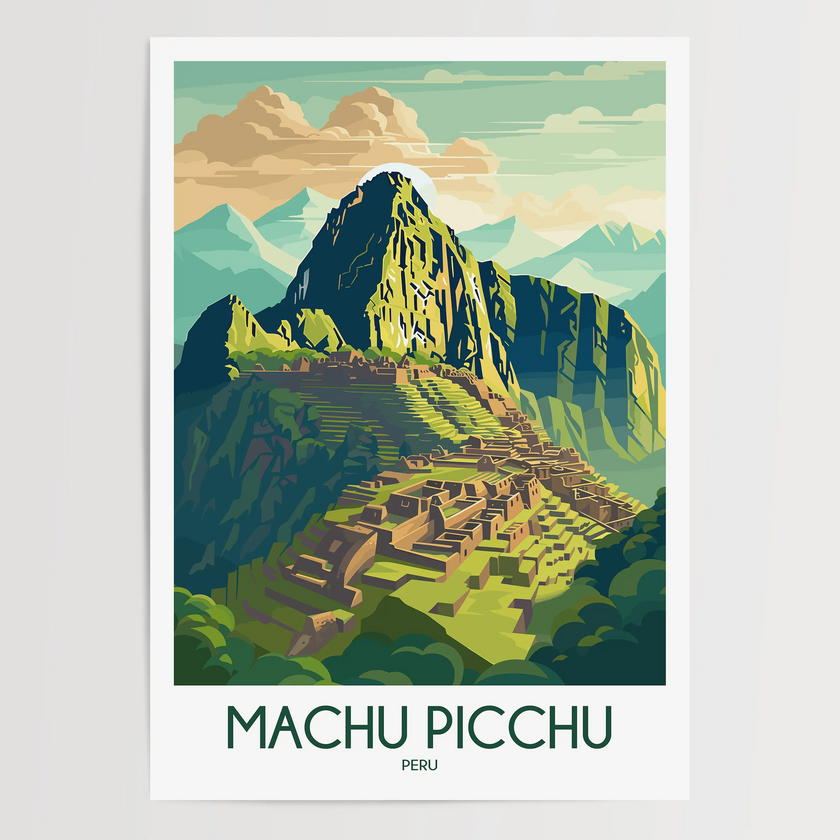 Machu Picchu Destination Art Gift