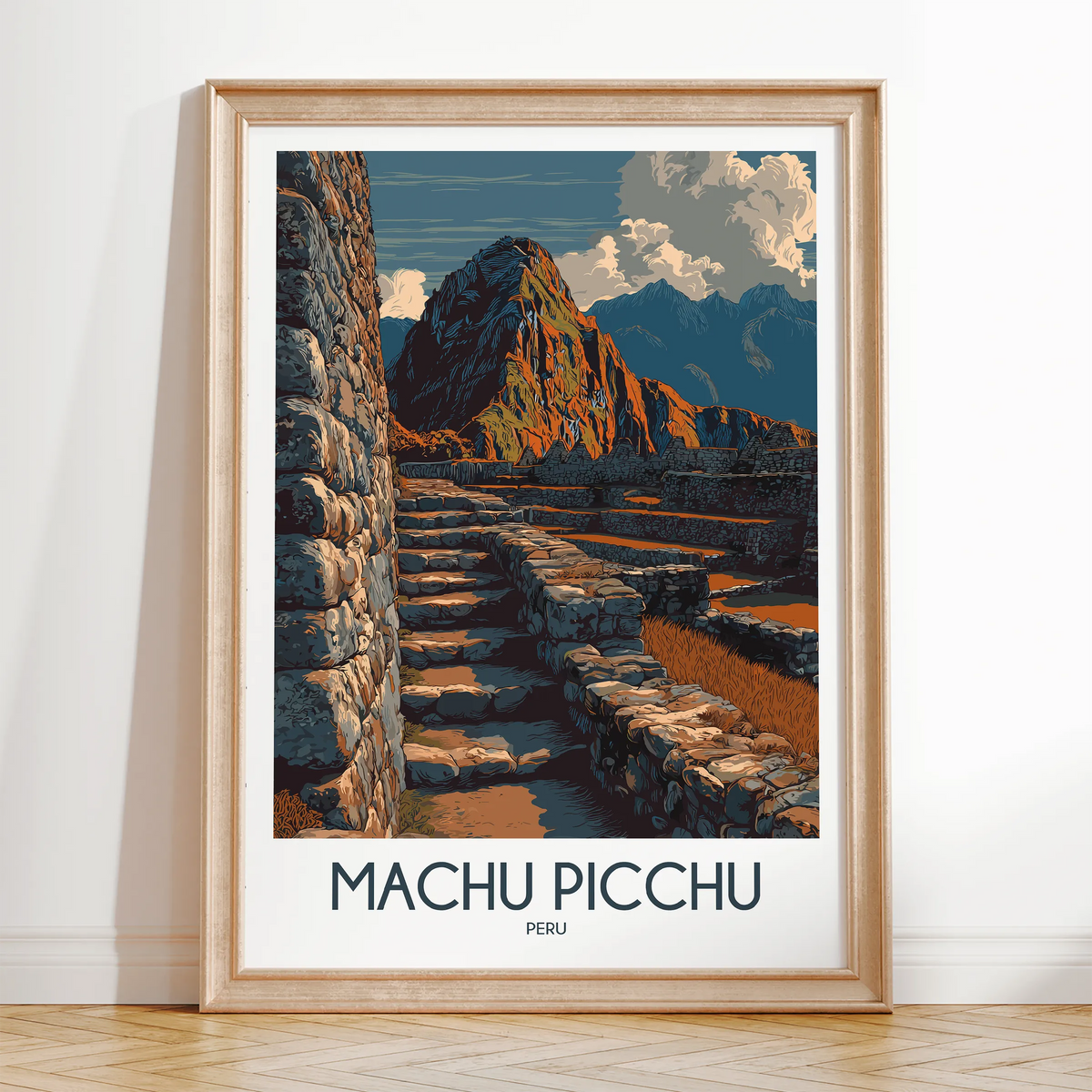 Machu Picchu Minimalist Wall Art