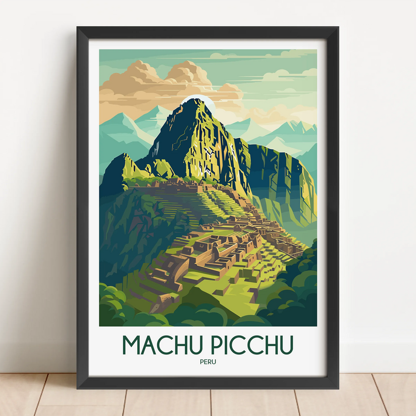 Machu Picchu Minimalist Wall Art
