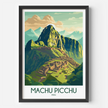 Machu Picchu Modern Travel Poster