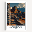 Machu Picchu Modern Travel Poster