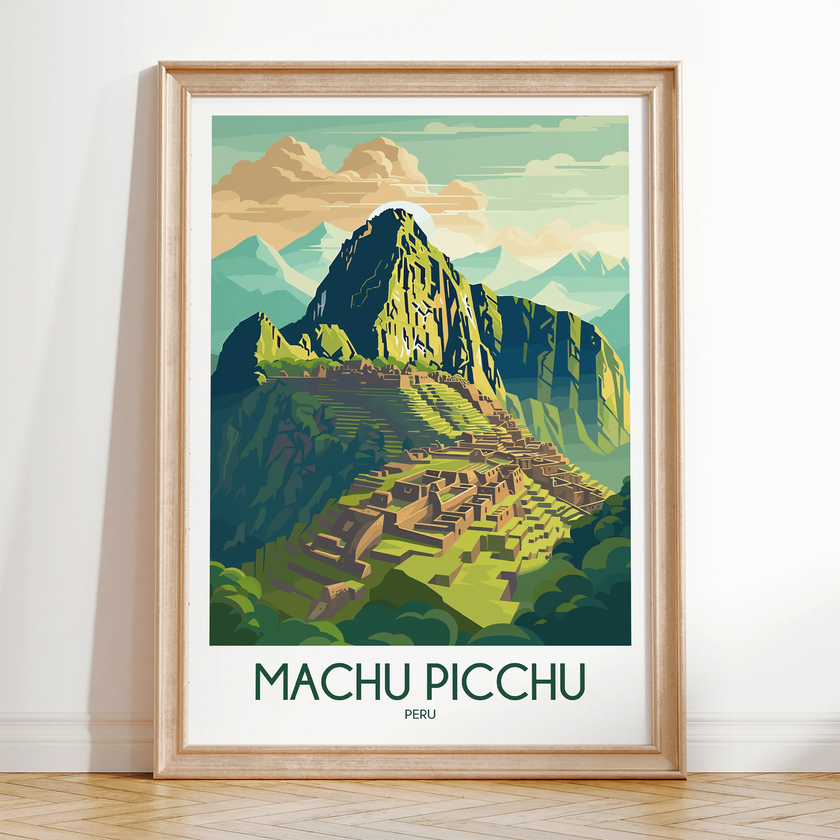 Machu Picchu Scenic Landscape Art