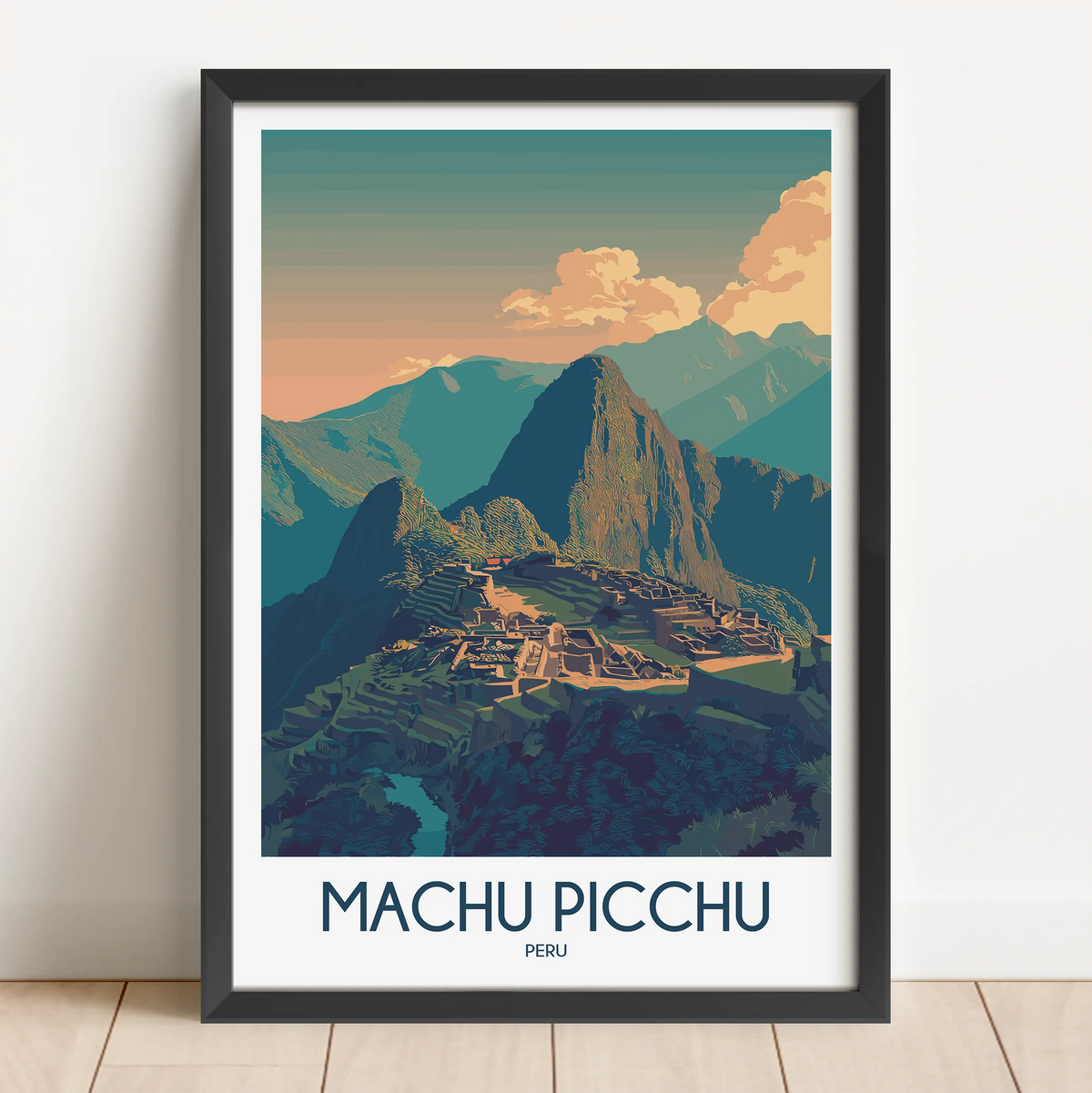 Machu Picchu Scenic Landscape Art