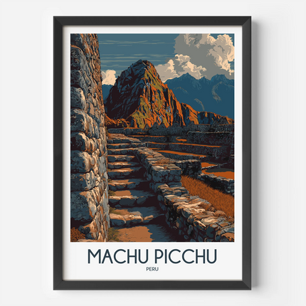 Machu Picchu Scenic Landscape Art