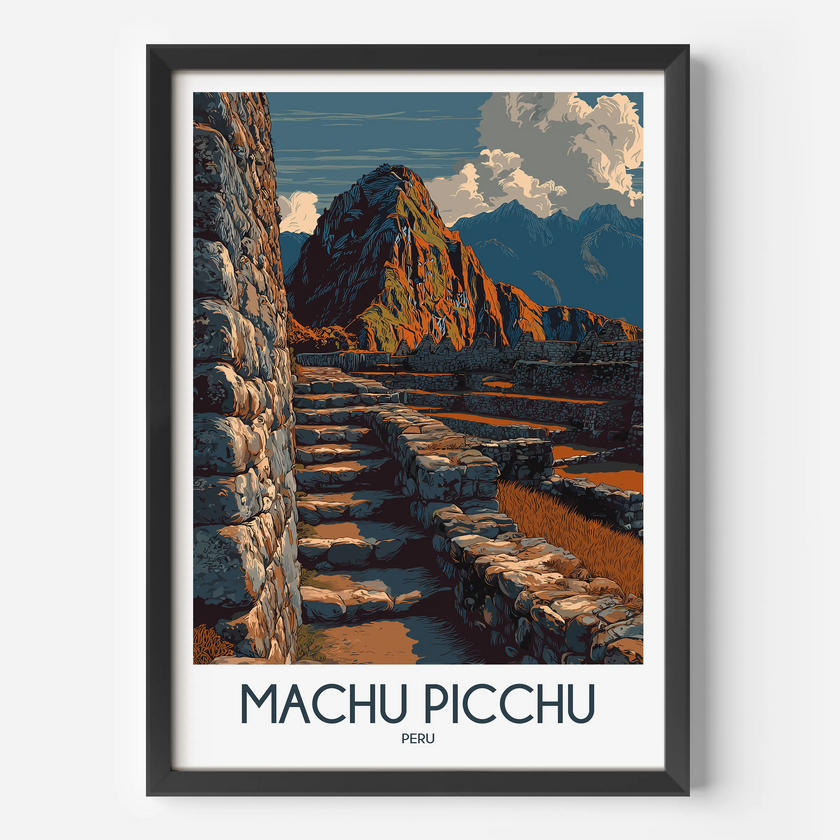 Machu Picchu Scenic Landscape Art