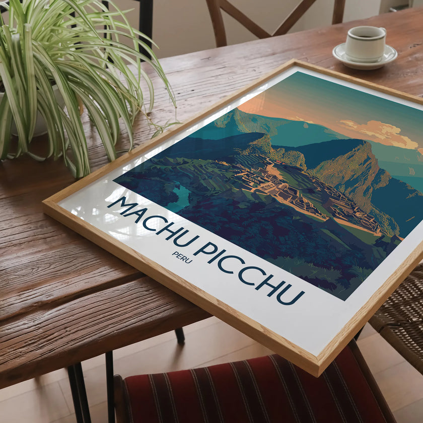 Machu Picchu Souvenir Poster Print