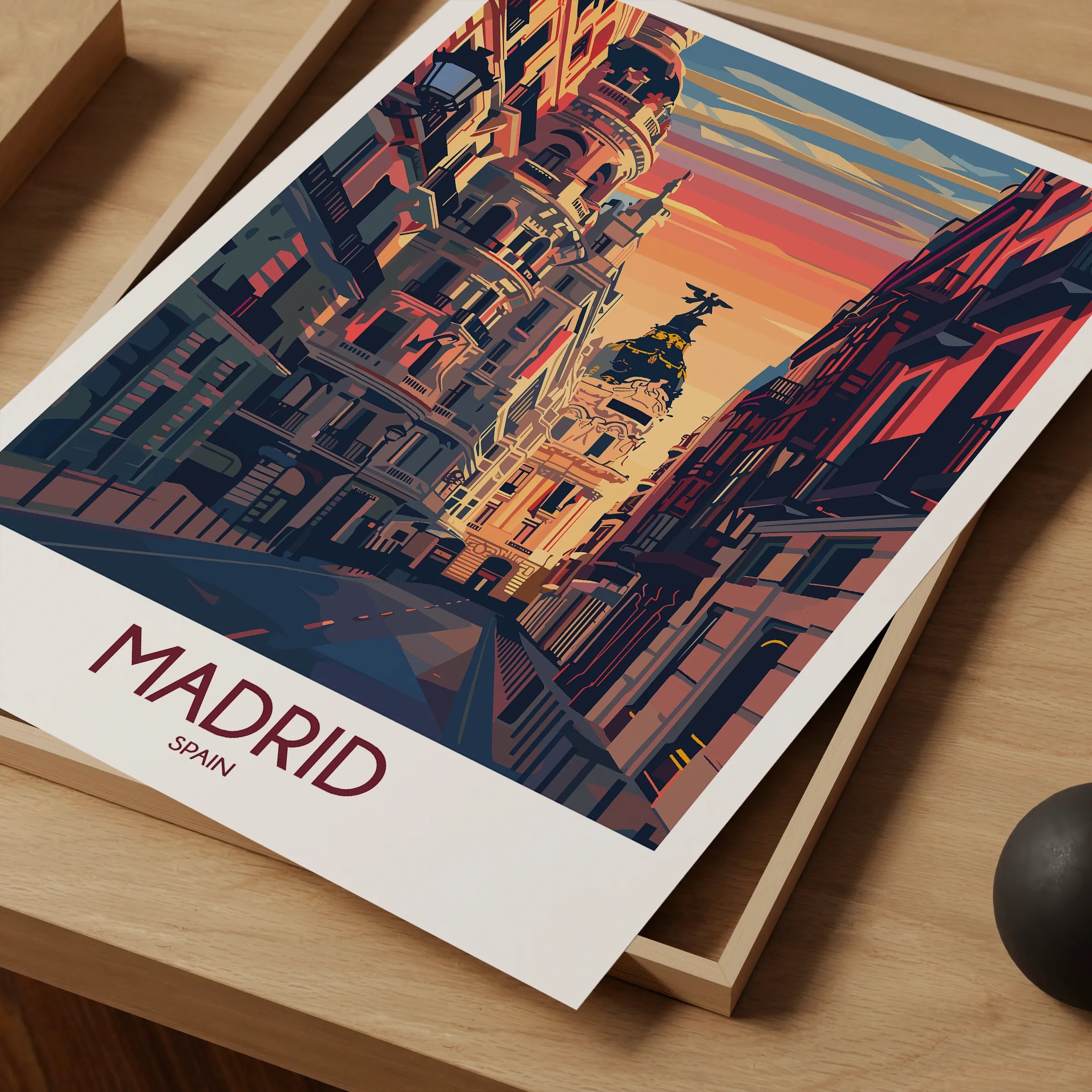 Madrid Destination Art Gift