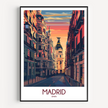 Madrid Modern Travel Poster