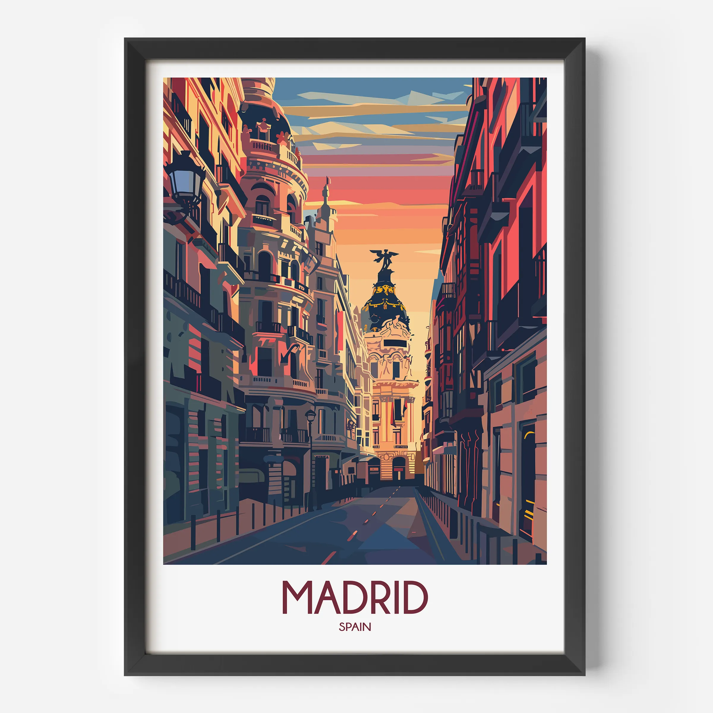 Madrid Souvenir Poster Print