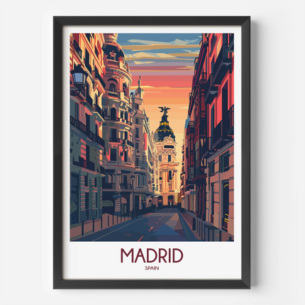 Madrid Souvenir Poster Print