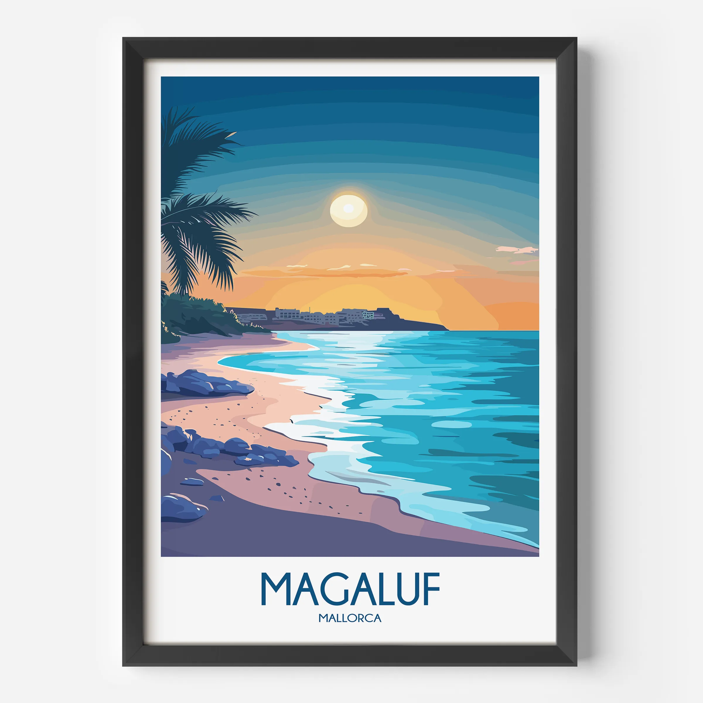 Magaluf Modern Travel Poster