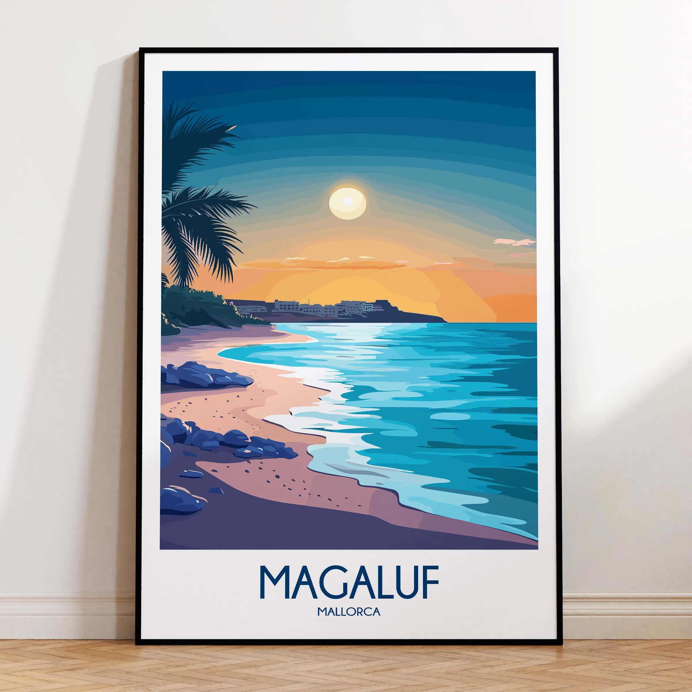 Magaluf Vintage Style Print