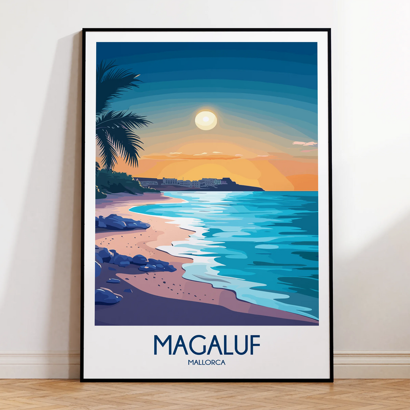 Magaluf Vintage Style Print