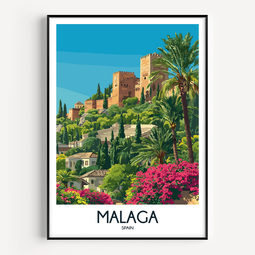 Malaga Destination Art Gift