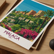 Malaga Retro Travel Illustration