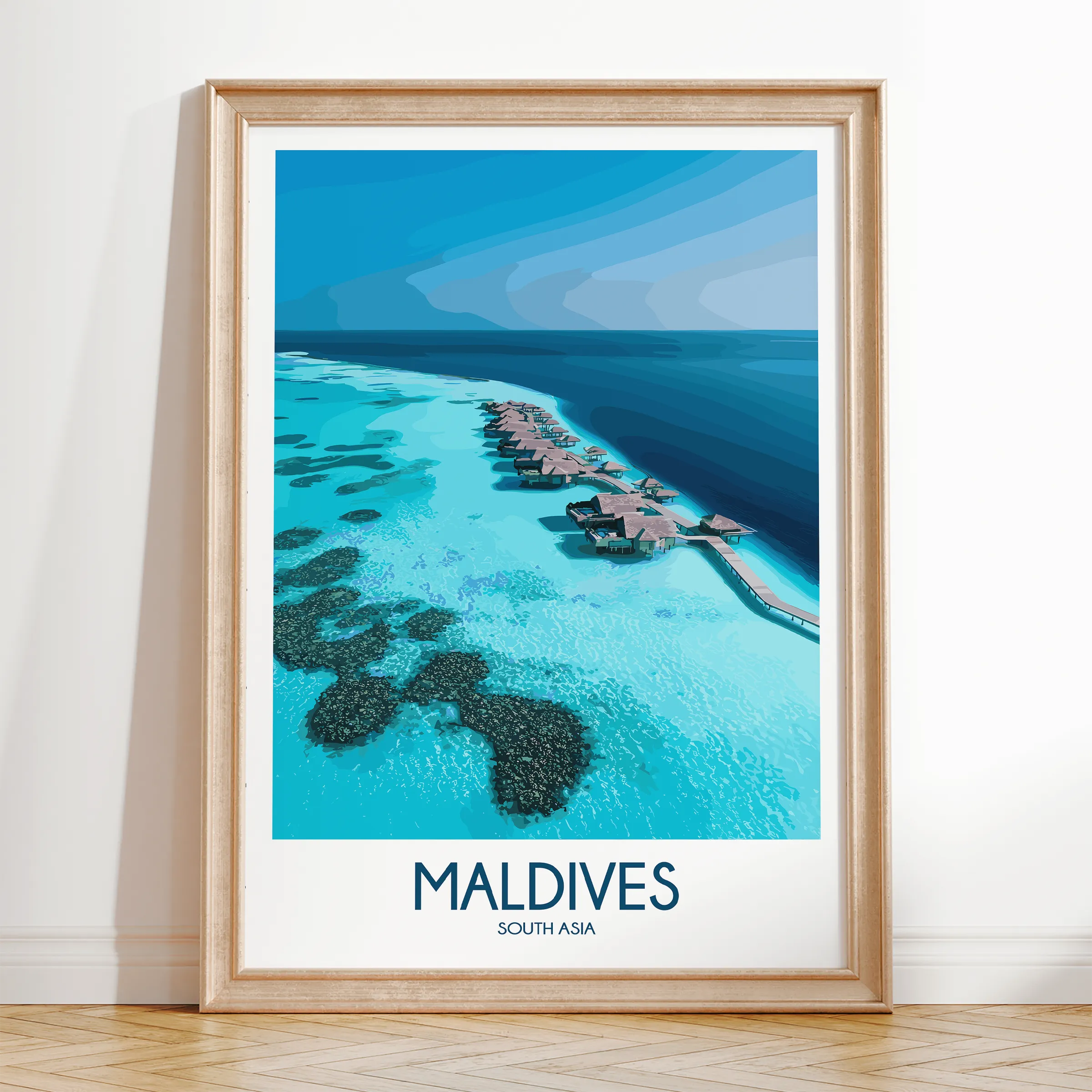 Maldives Destination Art Gift
