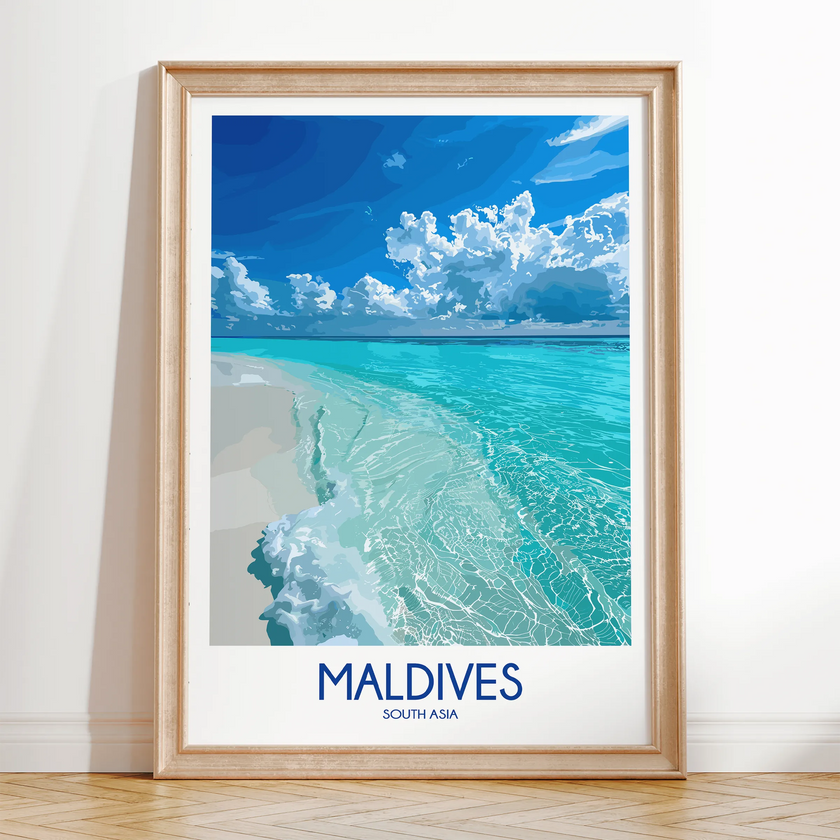 Maldives Destination Art Gift