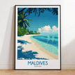 Maldives Destination Art Gift