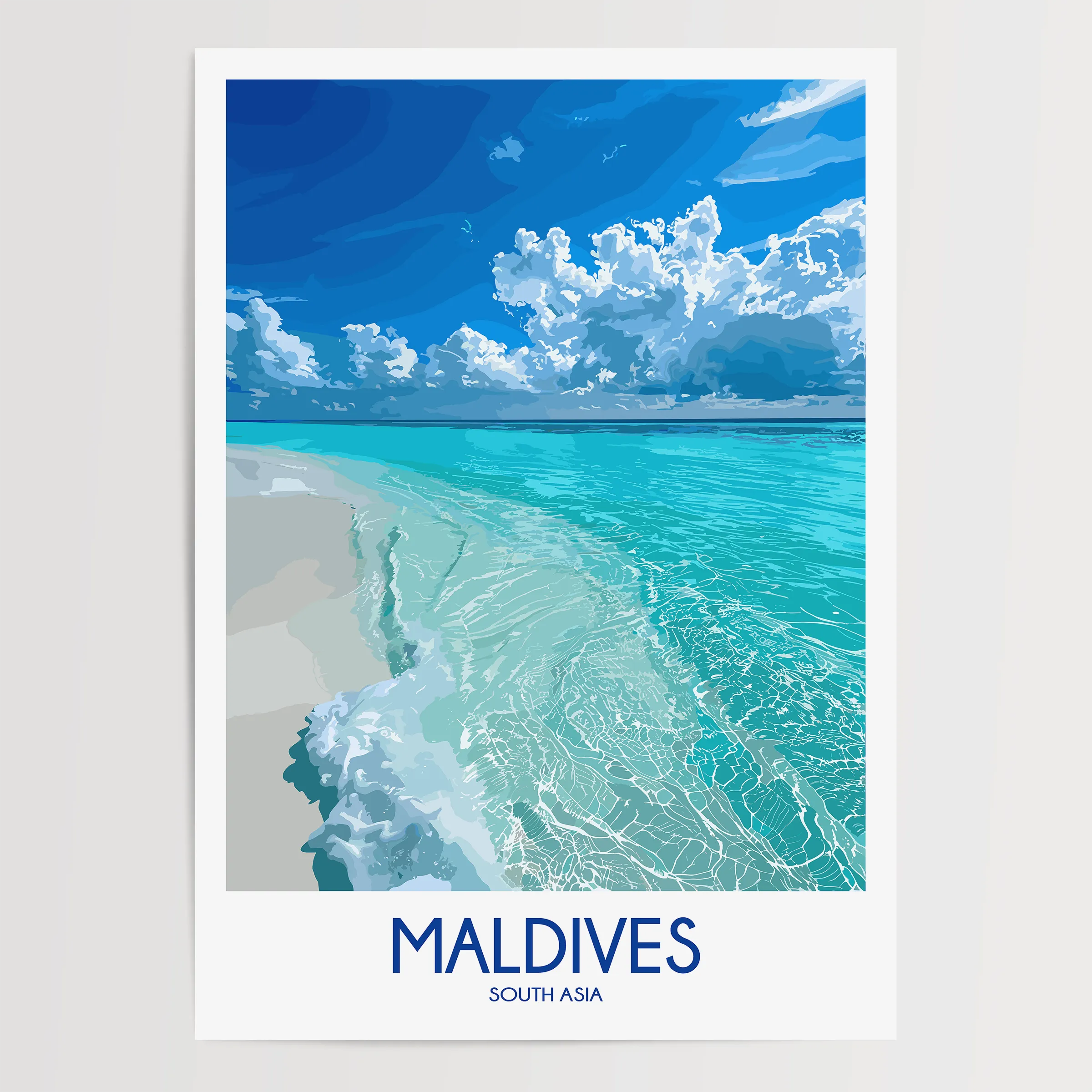 Maldives Minimalist Wall Art