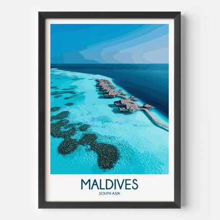 Maldives Minimalist Wall Art