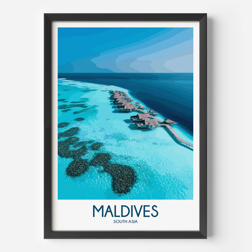 Maldives Minimalist Wall Art