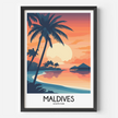 Maldives Minimalist Wall Art