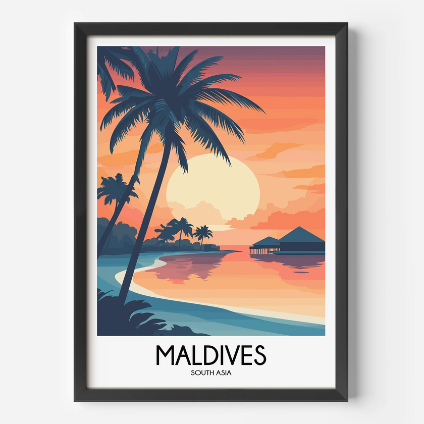Maldives Minimalist Wall Art