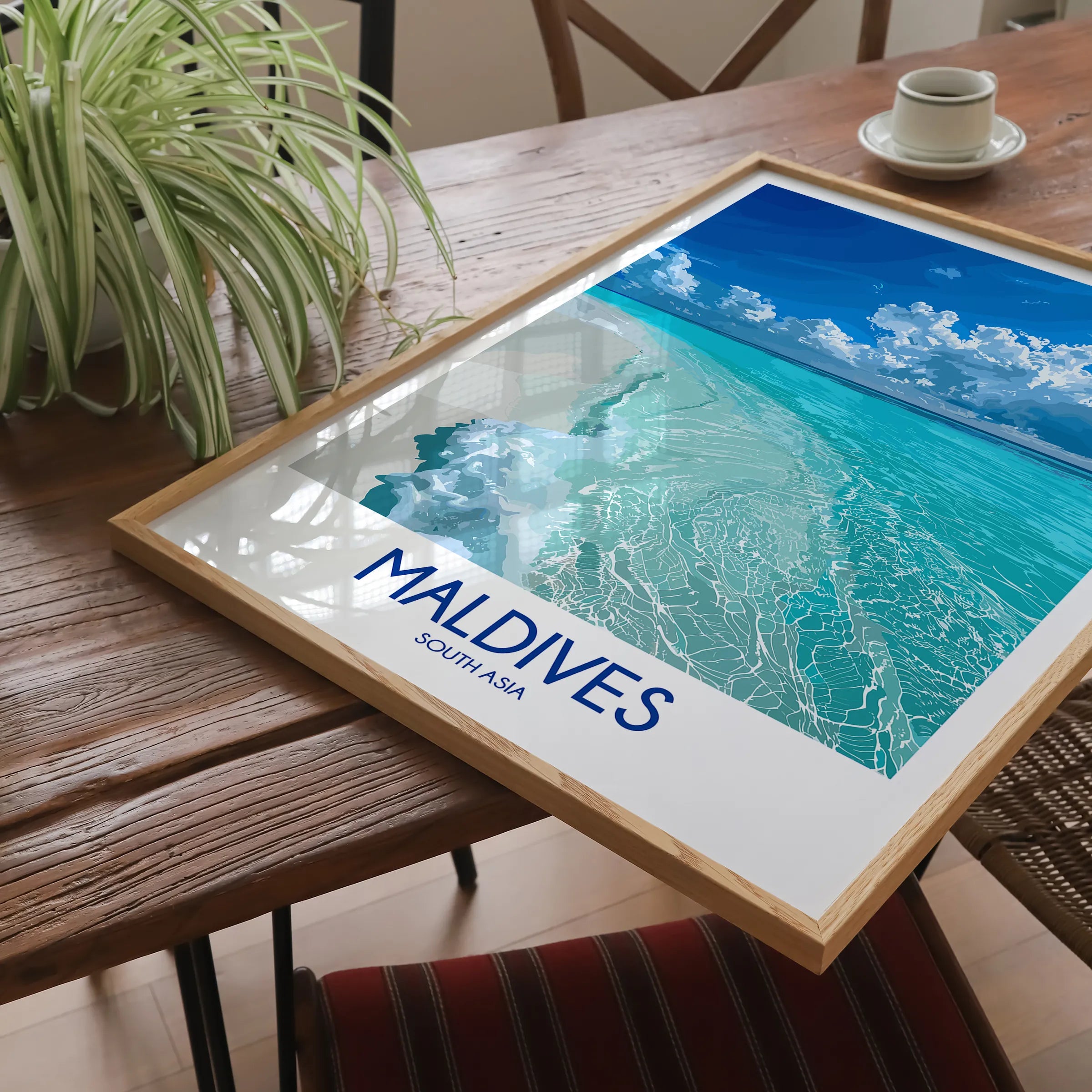 Maldives Scenic Landscape Art