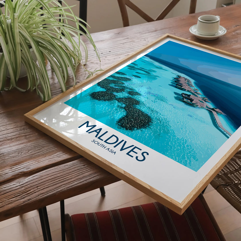 Maldives Souvenir Poster Print