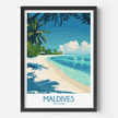 Maldives Souvenir Poster Print