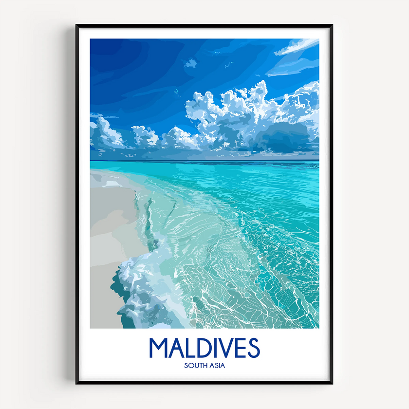 Maldives Souvenir Poster Print