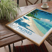 Maldives Vintage Style Print