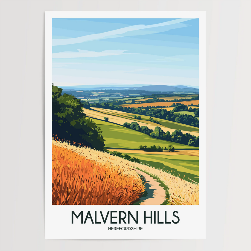 Malvern Hills Destination Art Gift