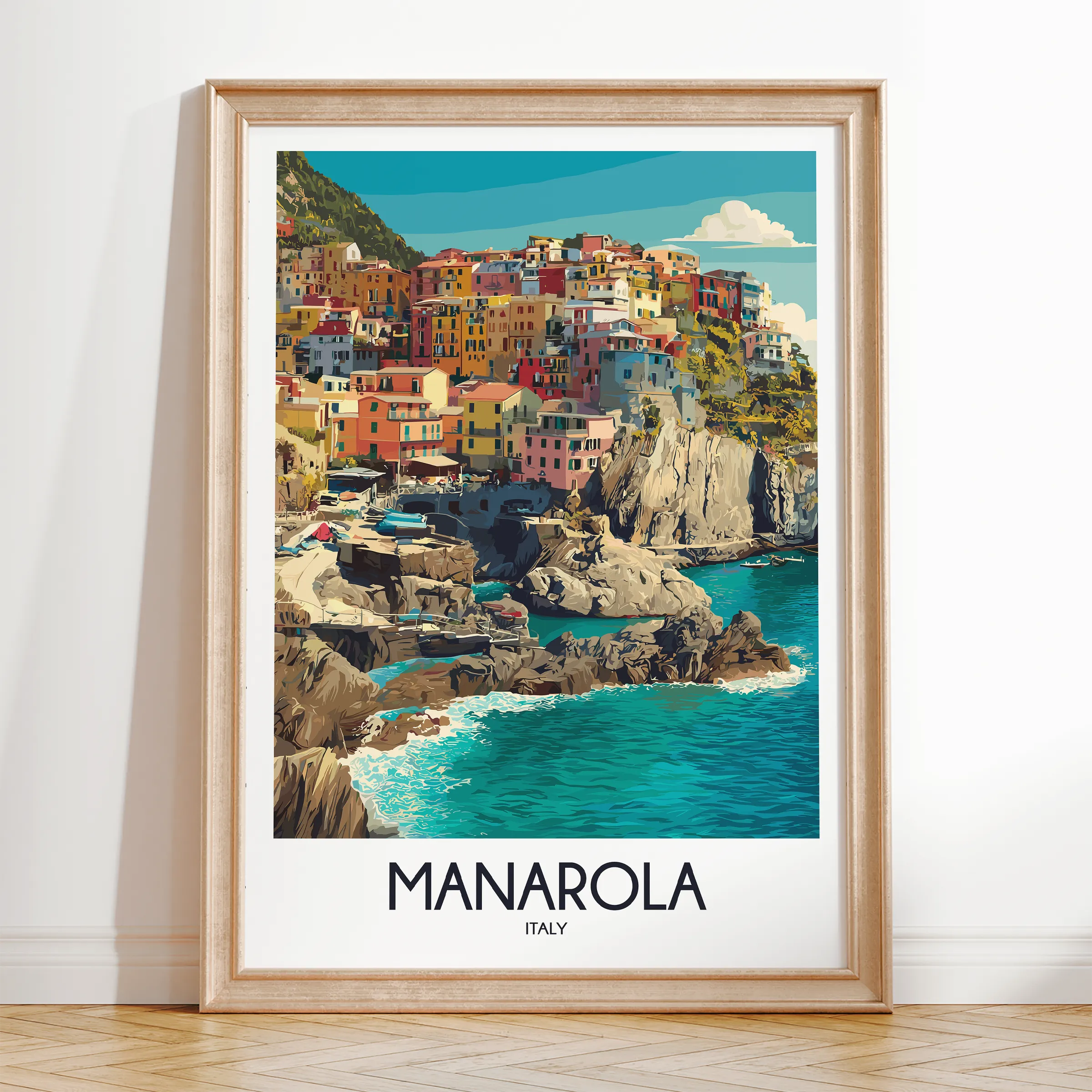 Manarola Destination Art Gift