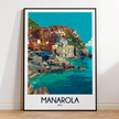 Manarola Modern Travel Poster