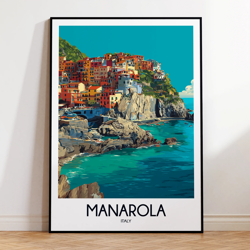 Manarola Modern Travel Poster