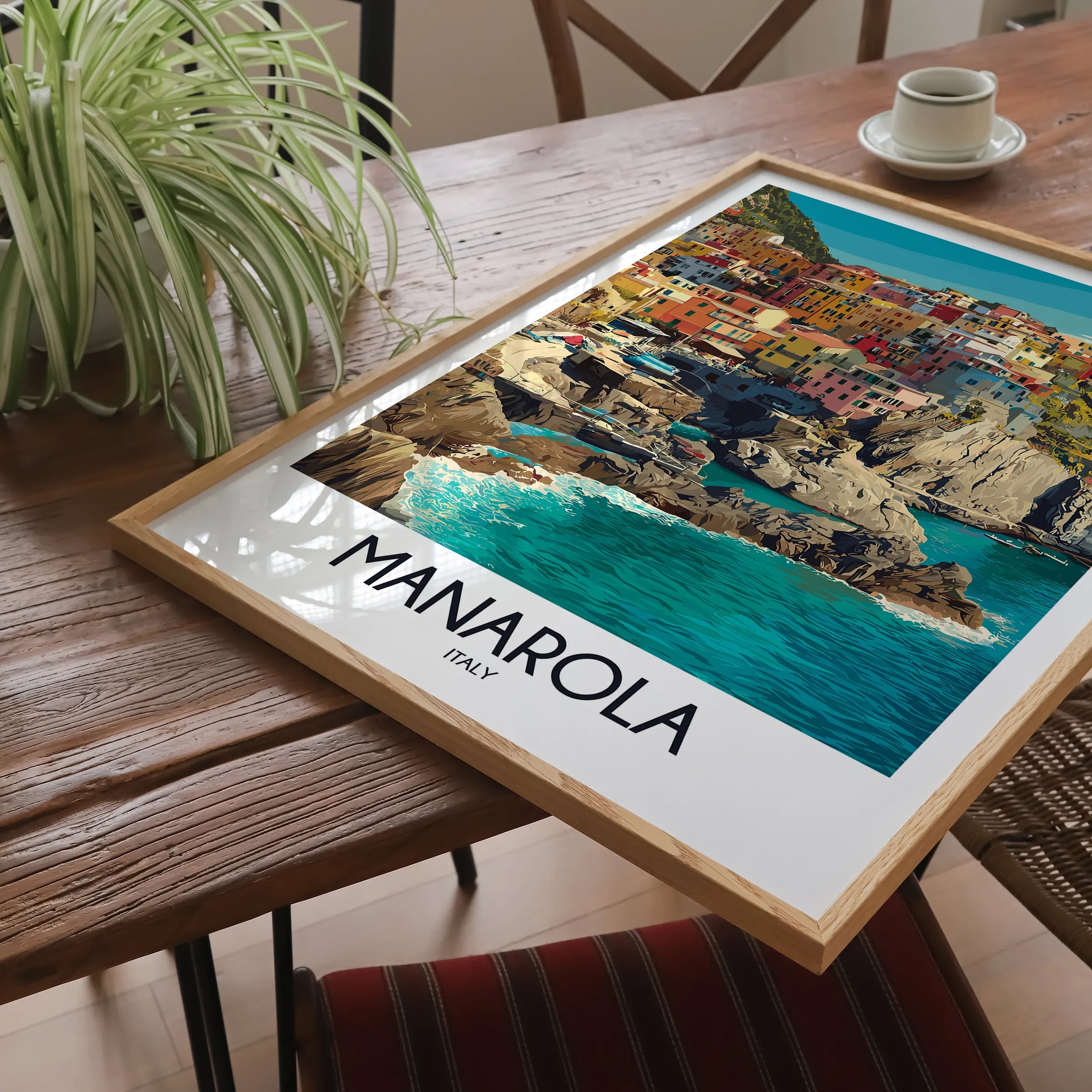 Manarola Vintage Style Print
