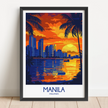 Manila Modern Travel Poster