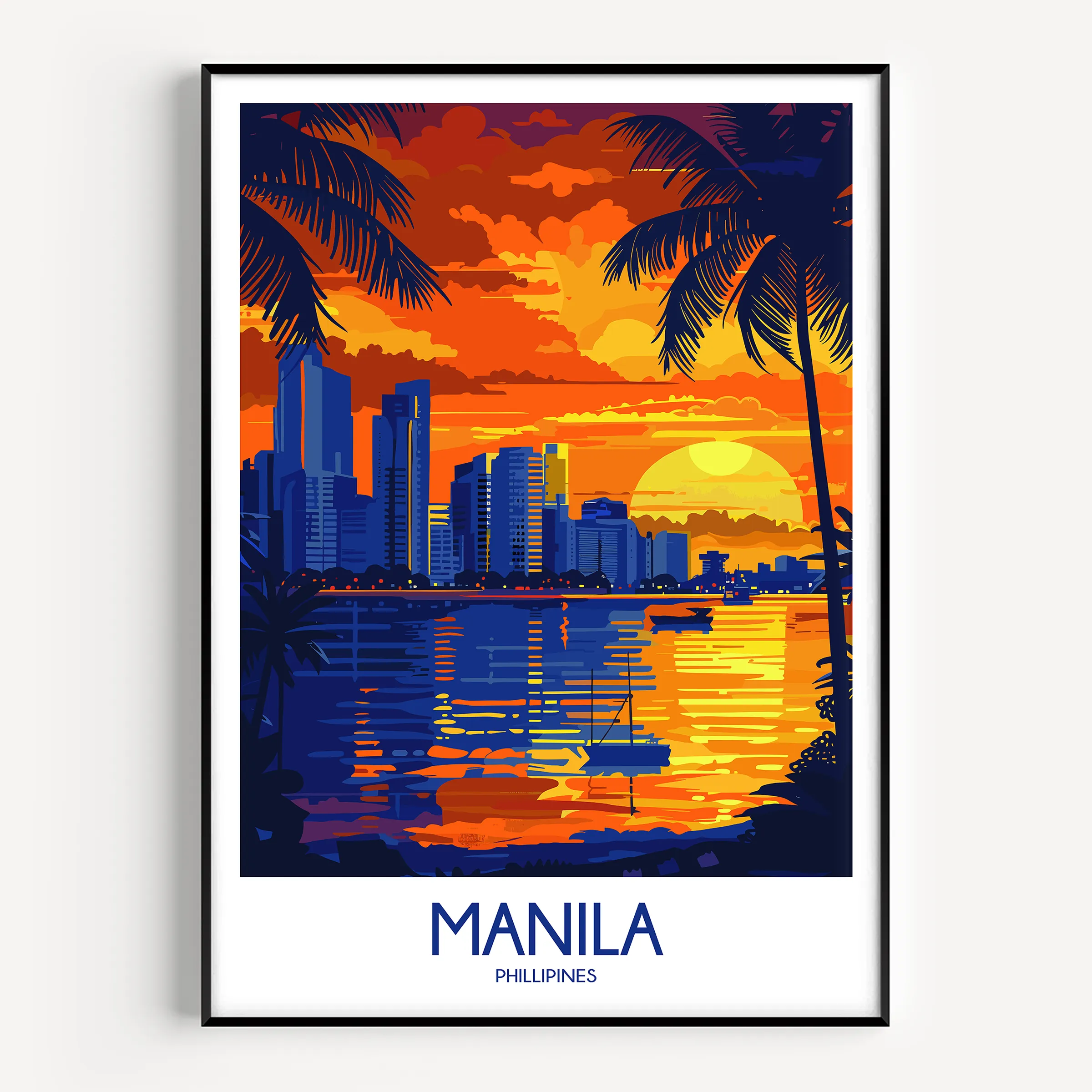 Manila Retro Travel Illustration