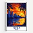 Manila Retro Travel Illustration
